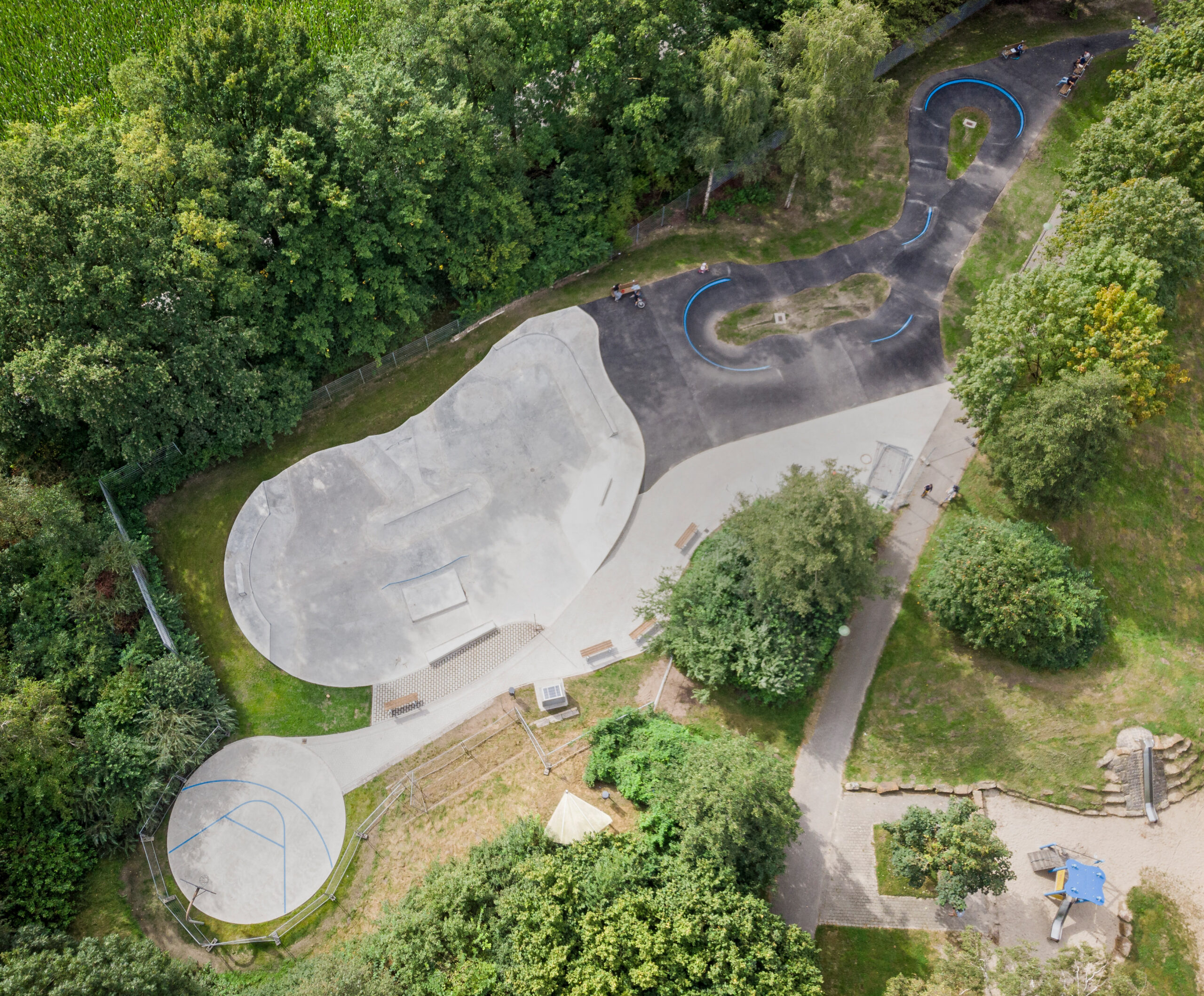 Skateanlage Pumptrack Coerde Meerwiese